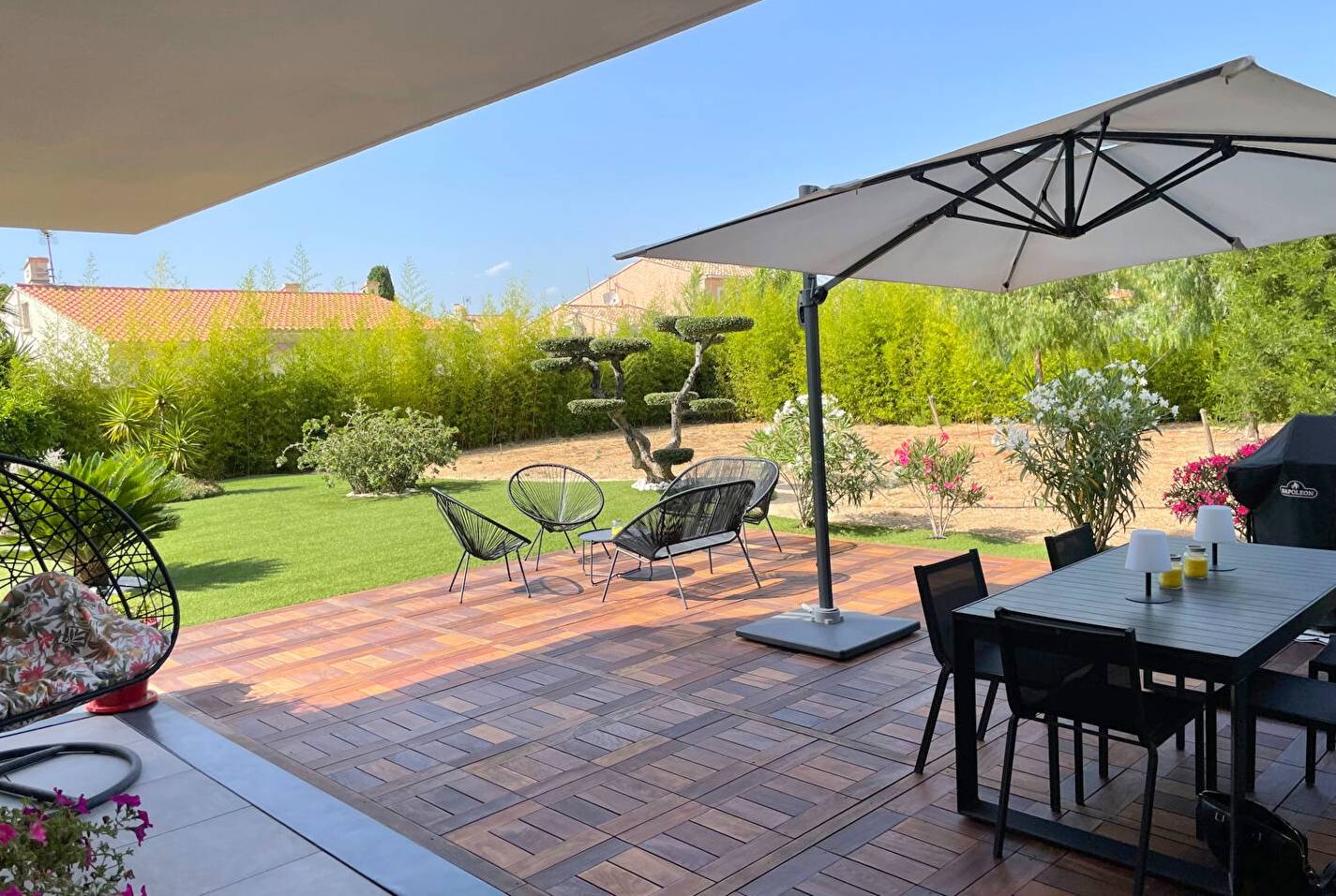 Appartement tout confort avec grand jardin à vendre dans une résidence de standing