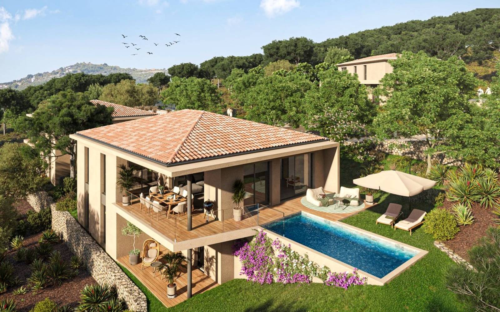 Collection exclusive de six villas neuves, érigées sur les hauteurs prisées d'Ollioules