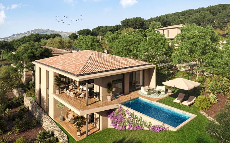 Collection exclusive de six villas neuves, érigées sur les hauteurs prisées d'Ollioules