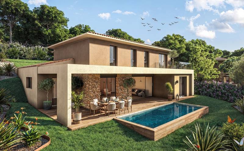 Collection exclusive de 6 maisons contemporaines à la lisière de Sanary-sur-Mer, au sein du quartier résidentiel du Gros-Cerveau